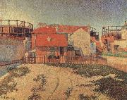 Paul Signac Gasometers at Clichy Sweden oil painting artist